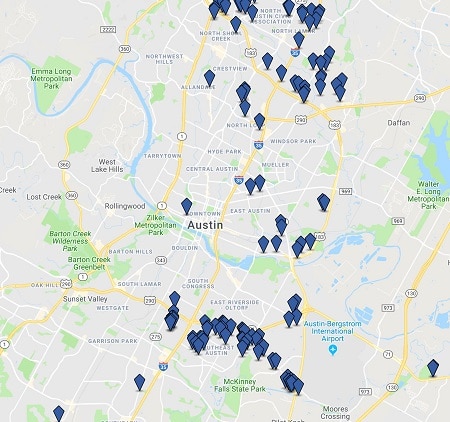 warehouse property locations in austin