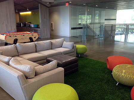 Game room lounge area