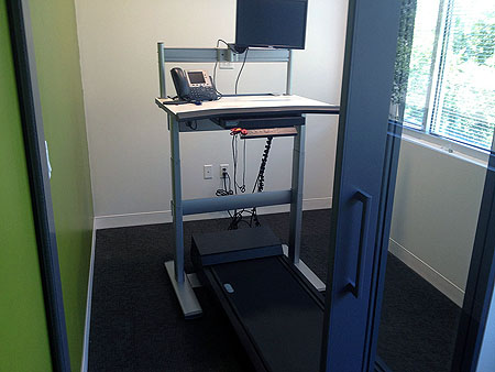 Treadmill office desk