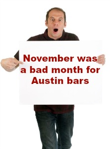 Liquor Ticker: November was a bad month for Austin bars