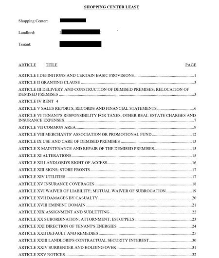 annual commercial lease review