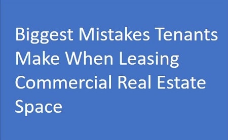 biggest mistakes leasing commercial real estate