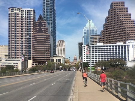 congress bridge downtown Austin