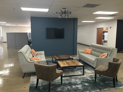 office portion of warehouse space