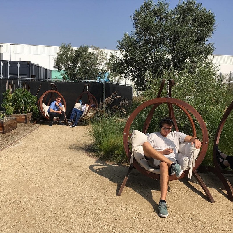 Office space with outdoor seating