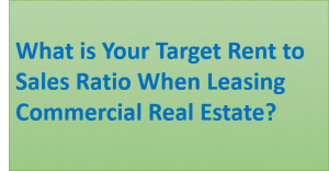 target rent to sales ratio commercial real estate lease