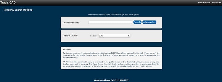 tcad property search options
