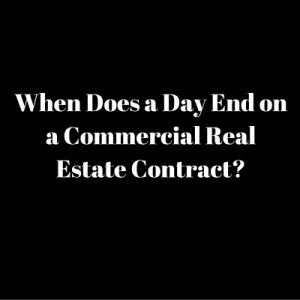when day ends commercial contract